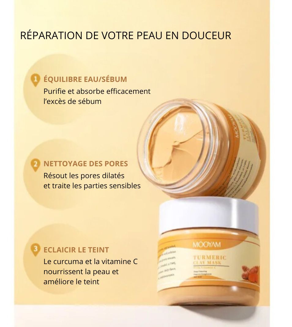 CURCUMAsk Masque beauté au curcuma et vitamine C