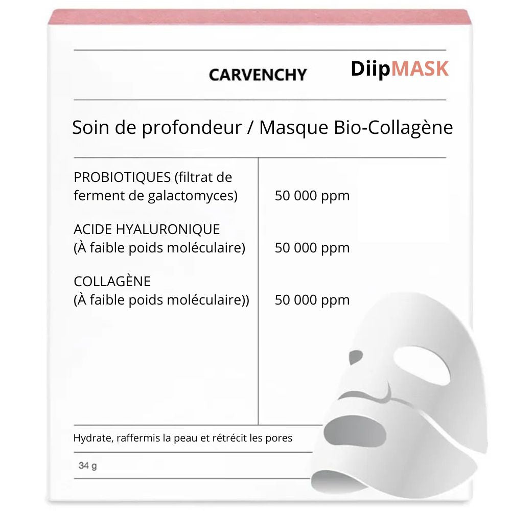 DiipMASK / MASQUE Bio-Colagène / 2 morceaux
