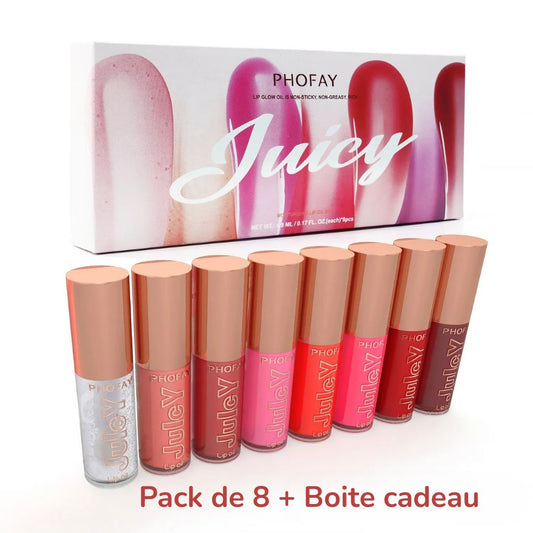 JuicyLips ... Brillant à lèvres 8 couleurs